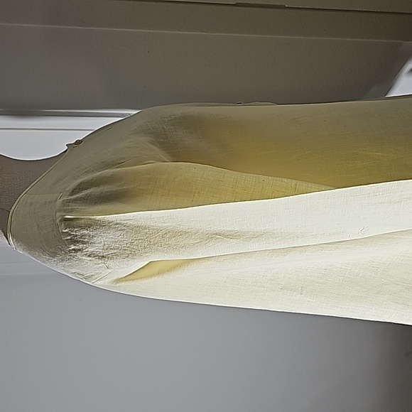 Eileen fisher light yellow oversized shirt. 100% organic linen. Size small P.‎ - Picture 5 of 11